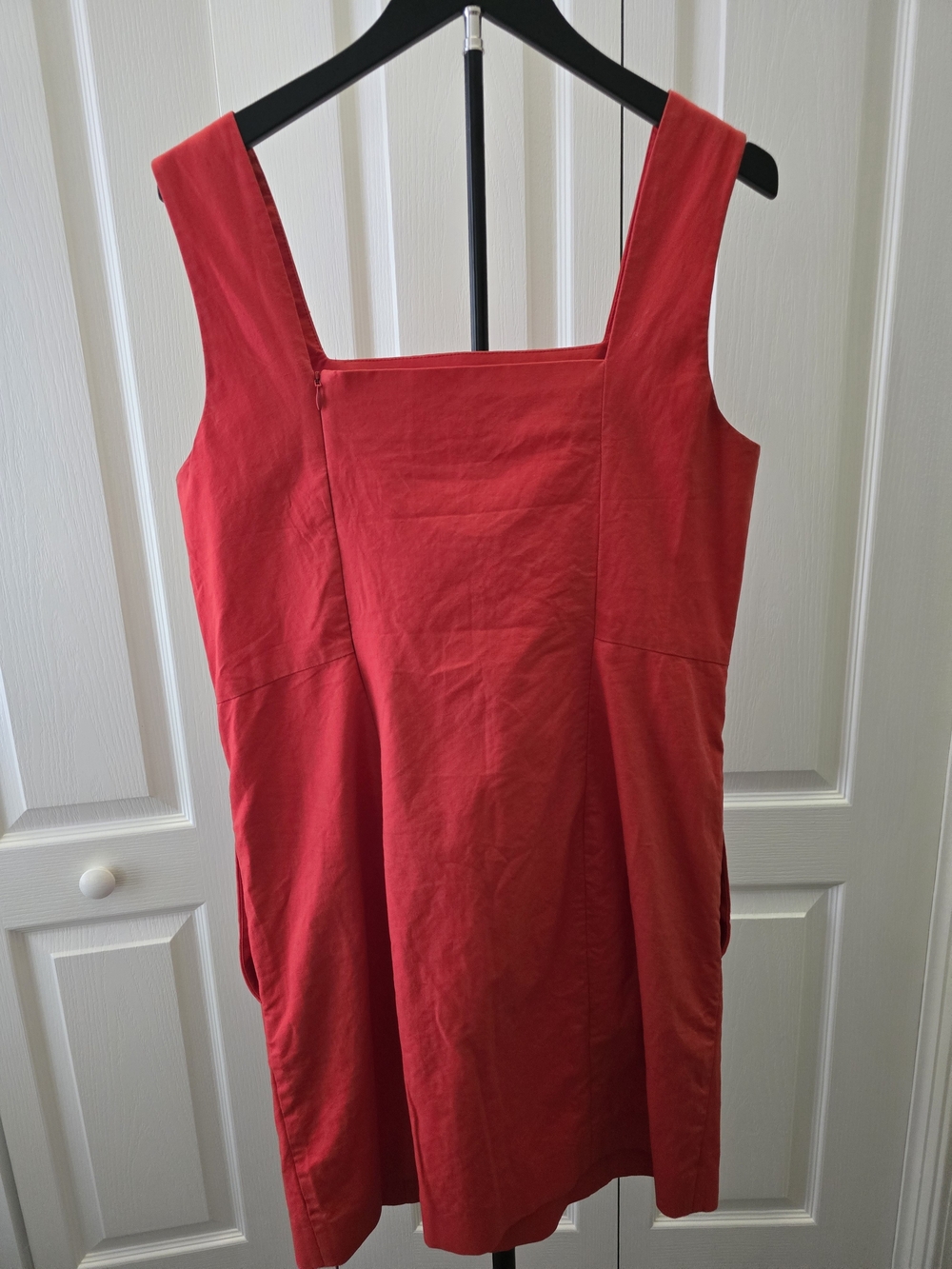 COS Red Square-Neck Mini Dress - Picture 2 of 3